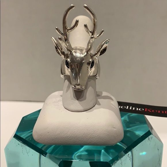 NWT Reindeer Adjustable Ring (Swarovski Stones) - Picture 2 of 6
